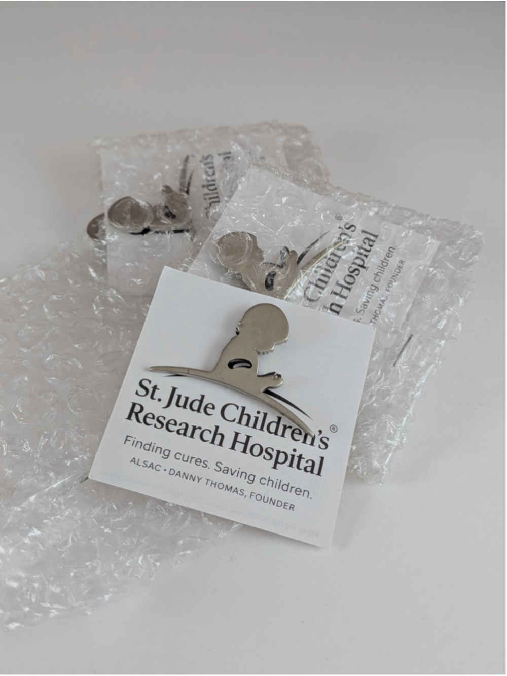 St. Jude Children's Research Hospital Brooch Magnetic Silver